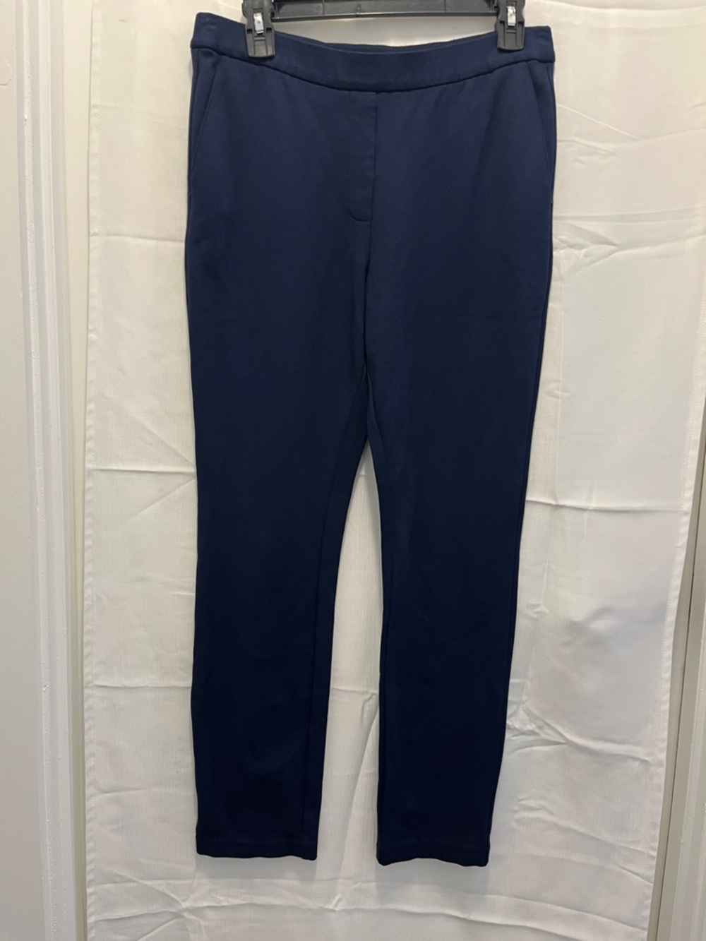 Trina Turk Navy Blue Slim Trousers